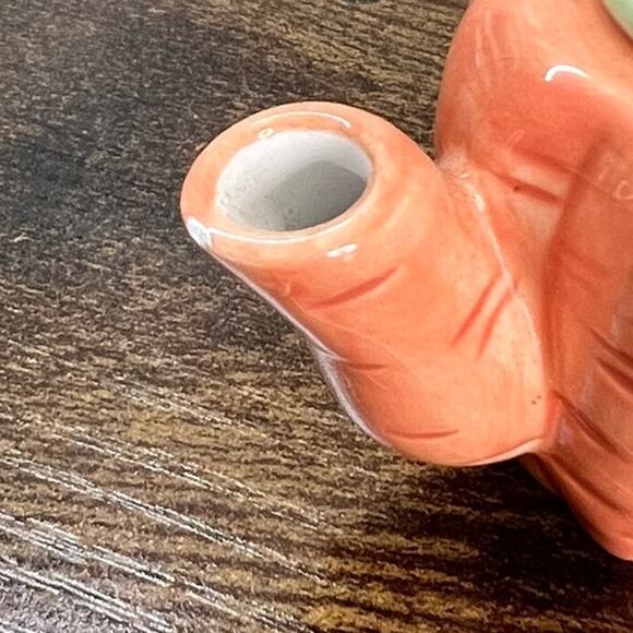 4 Vintage Fine Ceramic Miniature Lidded Teapots Apple Carrot Basket Collectible - Picture 12 of 12